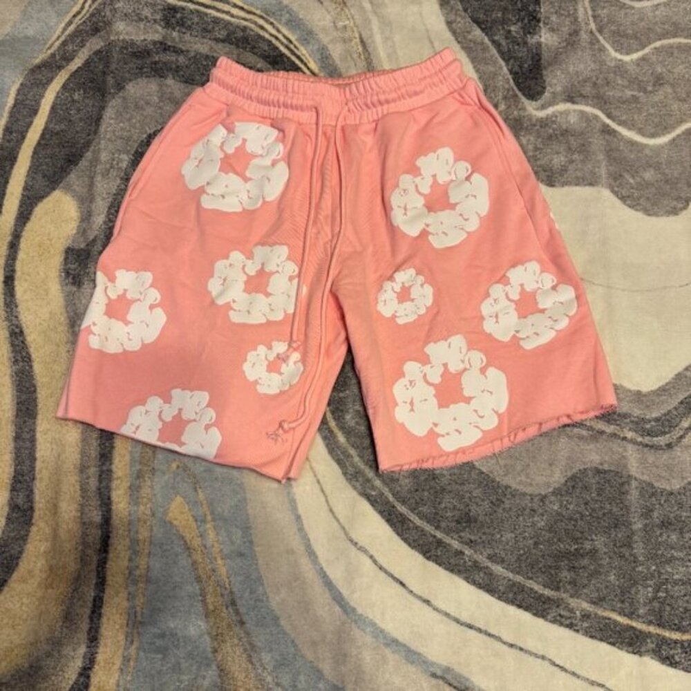 Denim Tears The Cotton Wreath Pink Shorts Size Medium